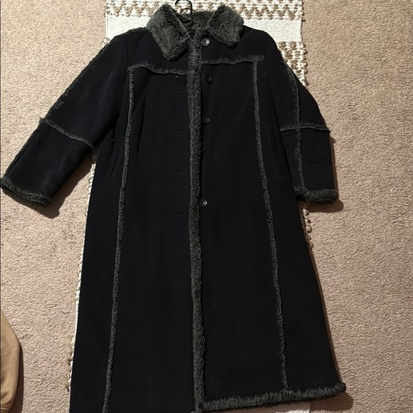 Utex Jackets & Blazers - Utex Black Teddy Jacket with Gray Trim